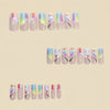 12 Sizes-24 Pcs Press On Nails Y492