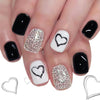 12 Sizes-24 Pcs Press On Nails C1453