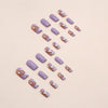 12 Sizes-24 Pcs Press On Nails W935