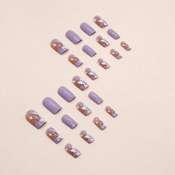 12 Sizes-24 Pcs Press On Nails W935
