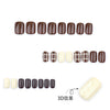 12 Sizes-24 Pcs Press On Nails JP3623
