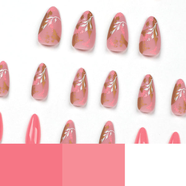 12 Sizes-24 Pcs Press On Nails JP1696