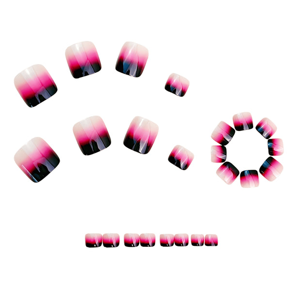 12 Sizes-24 Pcs Press On Nails Y1995