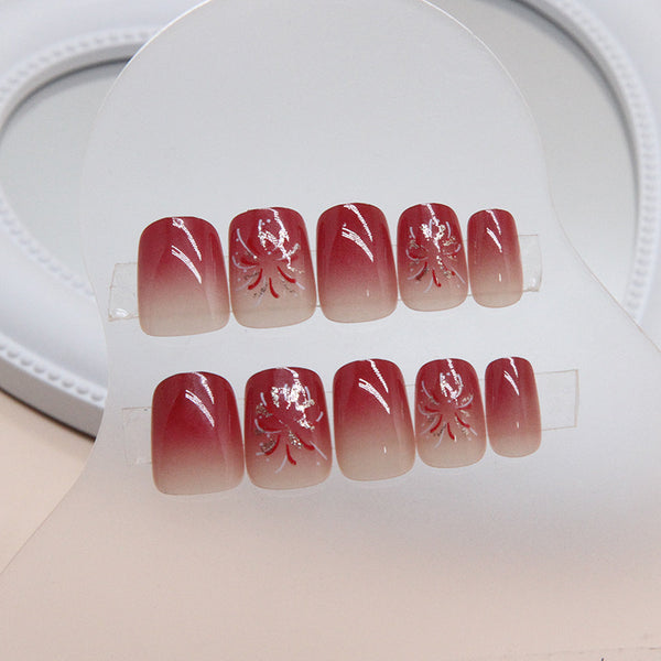 12 Sizes-24 Pcs Press On Nails R840