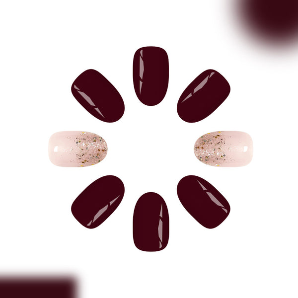 12 Sizes-24 Pcs Press On Nails C1434