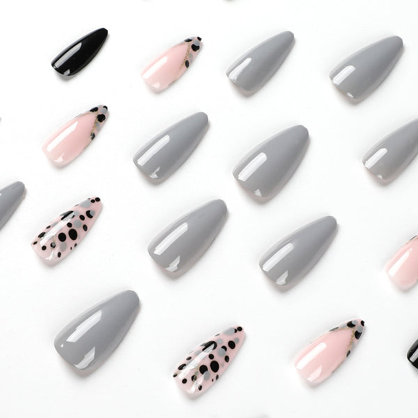 12 Sizes-24 Pcs Press On Nails JP2295