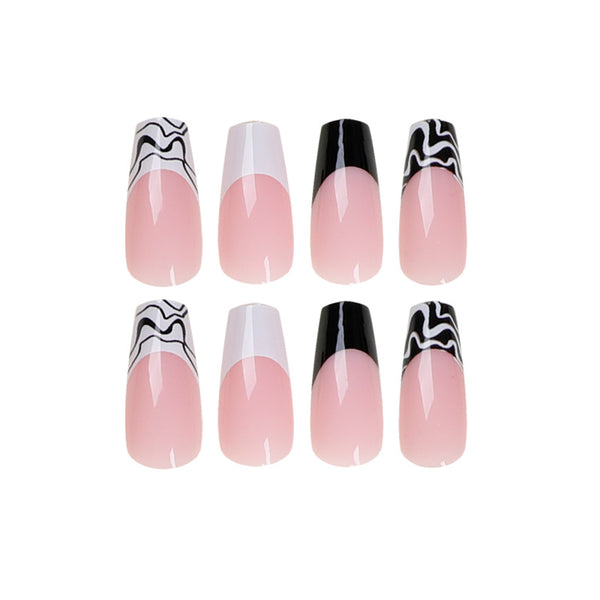 12 Sizes-24 Pcs Press On Nails JP1330