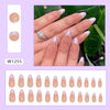 12 Sizes-24 Pcs Press On Nails W1255