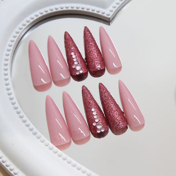 12 Sizes-24 Pcs Press On Nails Z875