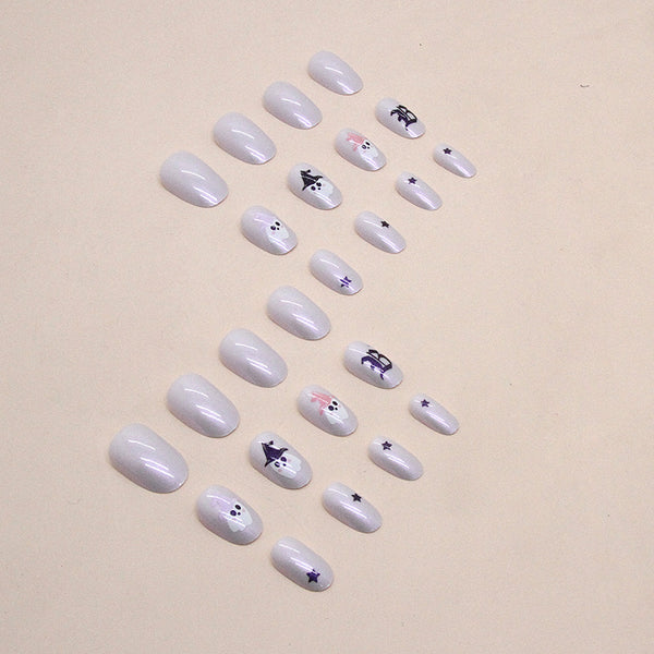 12 Sizes-24 Pcs Press On Nails W1431