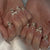 12 Sizes-24 Pcs Press On Nails JP4057
