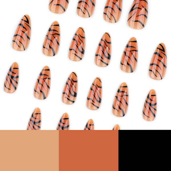 12 Sizes-24 Pcs Press On Nails JP4145