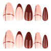 12 Sizes-24 Pcs Press On Nails JP4176
