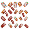 12 Sizes-24 Pcs Press On Nails Y1206