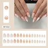 12 Sizes-24 Pcs Press On Nails W1642