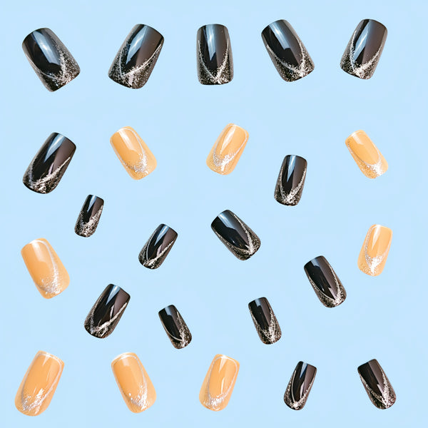 12 Sizes-24 Pcs Press On Nails Y432