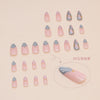 12 Sizes-24 Pcs Press On Nails W1599