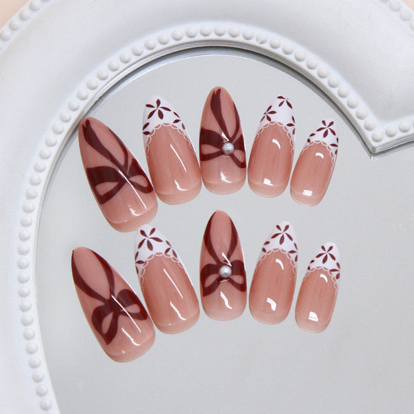 12 Sizes-24 Pcs Press On Nails Z1275