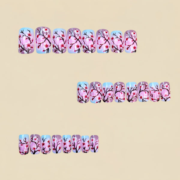 12 Sizes-24 Pcs Press On Nails Y1933