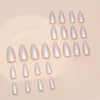 12 Sizes-24 Pcs Press On Nails W1653