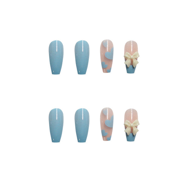 12 Sizes-24 Pcs Press On Nails Z073
