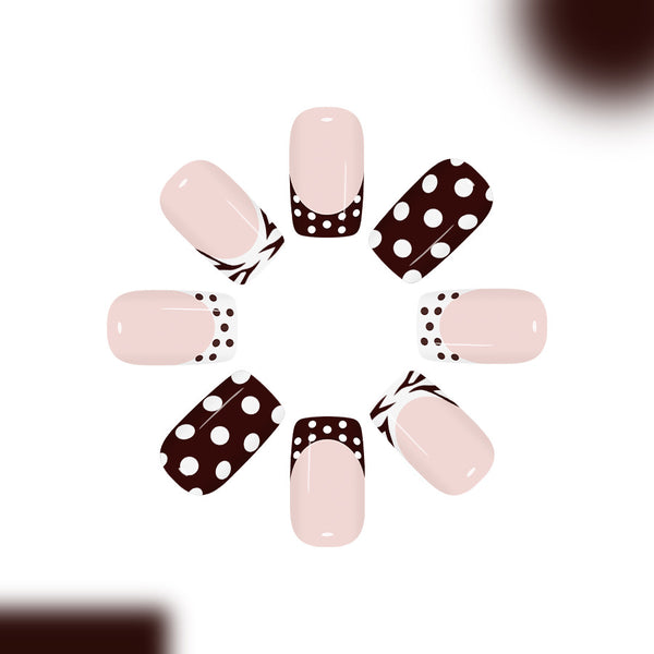 12 Sizes-24 Pcs Press On Nails C1449