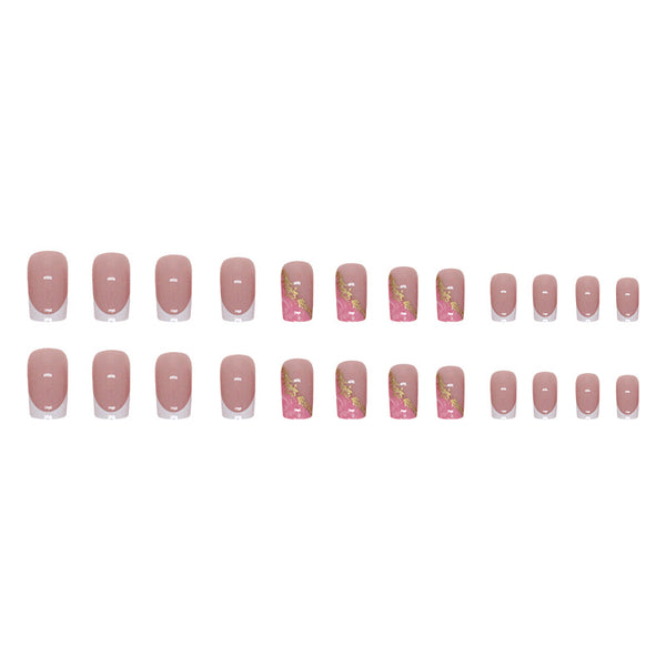 12 Sizes-24 Pcs Press On Nails W1237