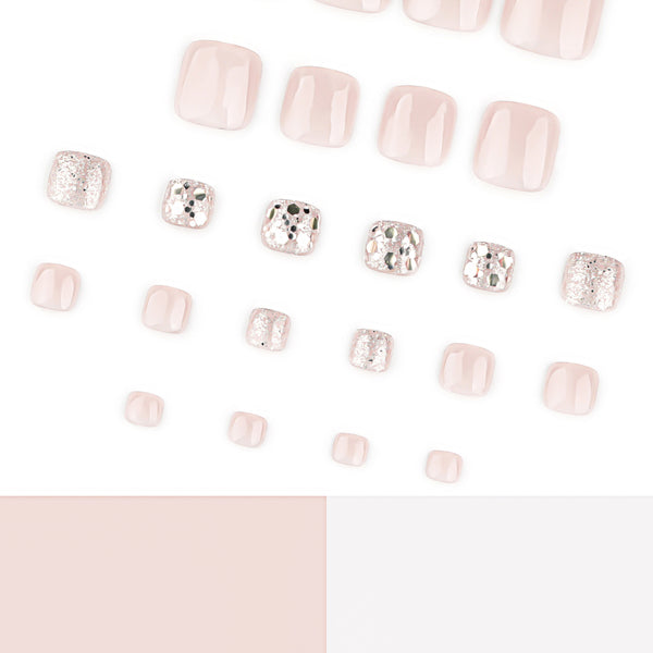 12 Sizes-24 Pcs Press On Nails JP3702