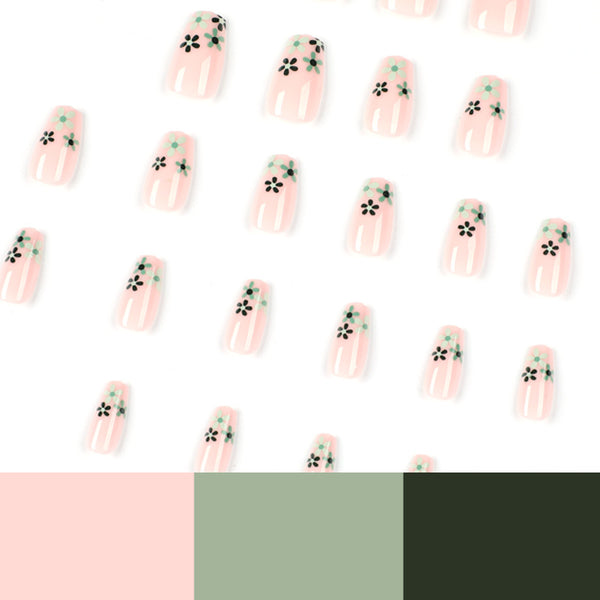 12 Sizes-24 Pcs Press On Nails JP2019