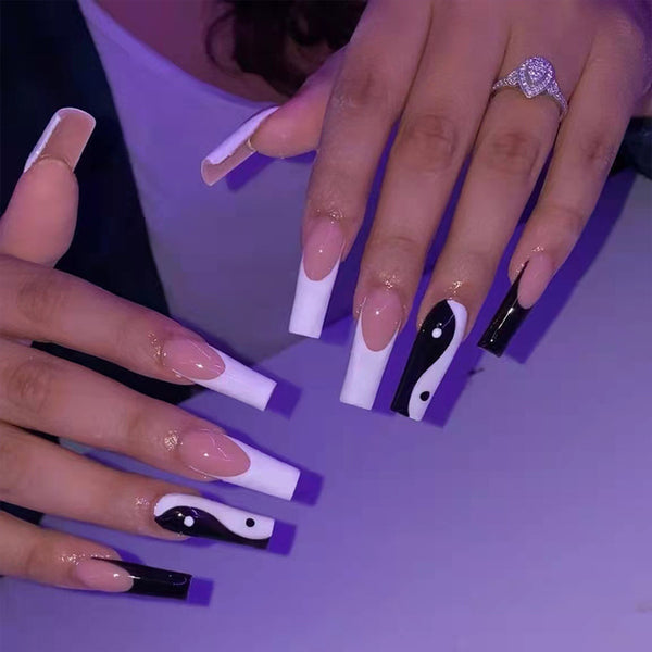 12 Sizes-24 Pcs Press On Nails W058
