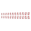 12 Sizes-24 Pcs Press On Nails C229