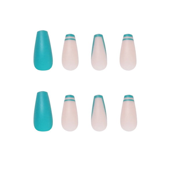12 Sizes-24 Pcs Press On Nails JP1431