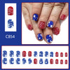 12 Sizes-24 Pcs Press On Nails C854