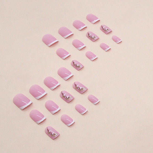 12 Sizes-24 Pcs Press On Nails W1130