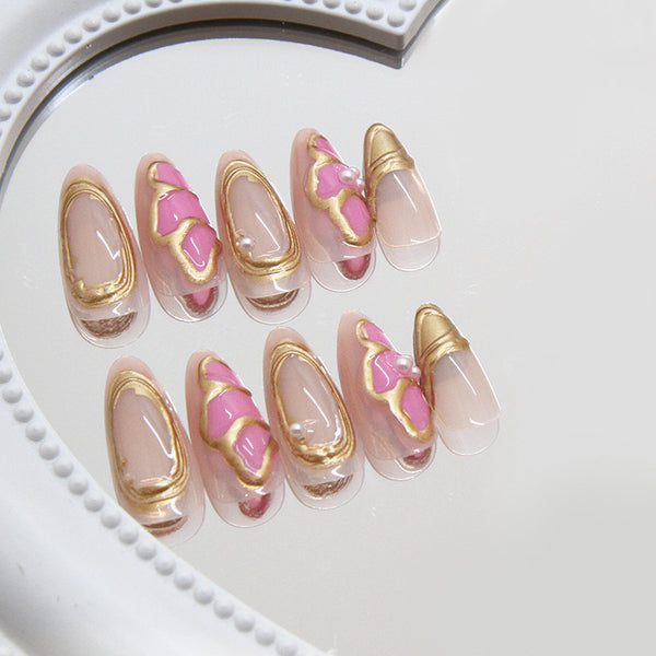 12 Sizes-24 Pcs Press On Nails Z945
