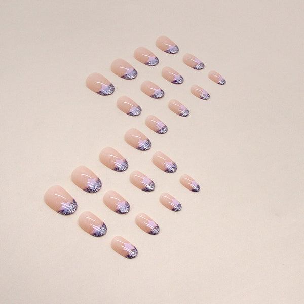 12 Sizes-24 Pcs Press On Nails W1013