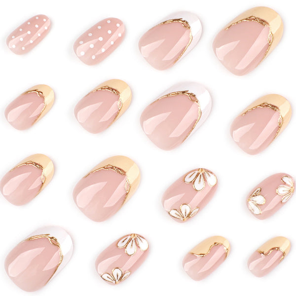 12 Sizes-24 Pcs Press On Nails JP4390