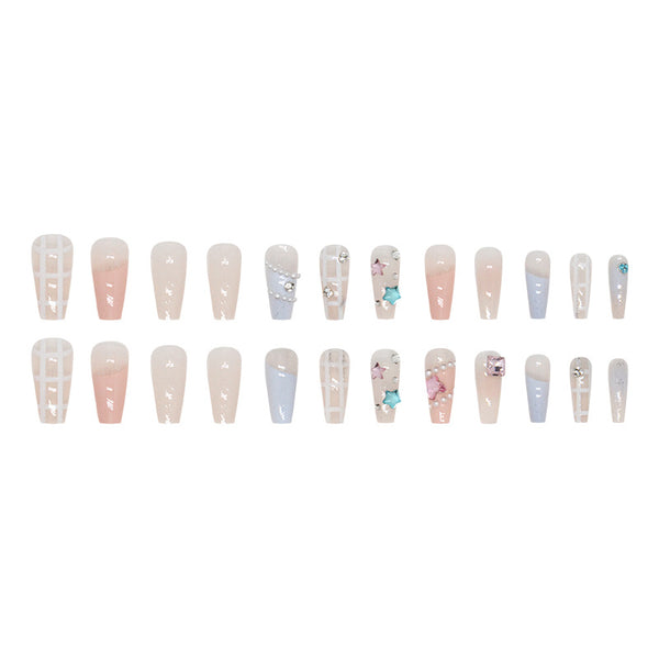 12 Sizes-24 Pcs Press On Nails Z797