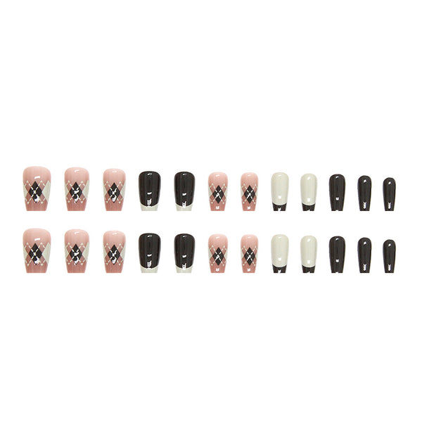 12 Sizes-24 Pcs Press On Nails R696