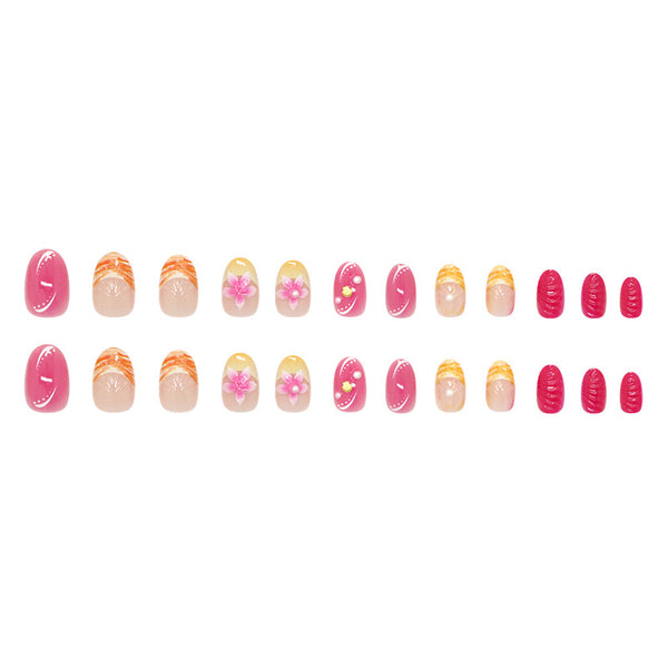 12 Sizes-24 Pcs Press On Nails Z1074