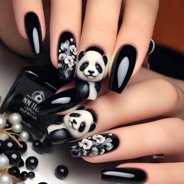 12 Sizes-24 Pcs Press On Nails Y1478