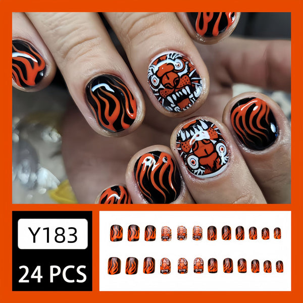 12 Sizes-24 Pcs Press On Nails Y183