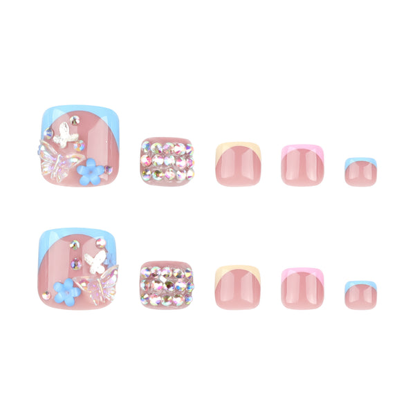 12 Sizes-24 Pcs Press On Nails JP3348