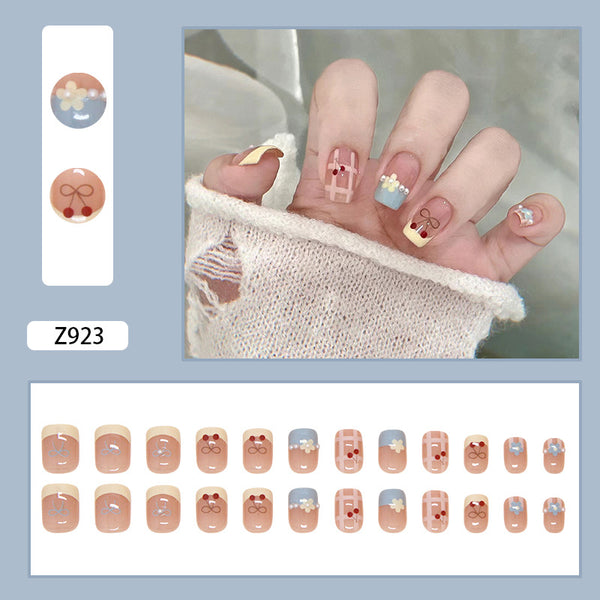 12 Sizes-24 Pcs Press On Nails Z923
