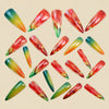12 Sizes-24 Pcs Press On Nails Y1485