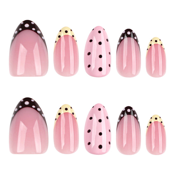 12 Sizes-24 Pcs Press On Nails JP4392