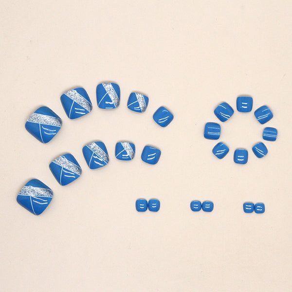 12 Sizes-24 Pcs Press On Nails F052