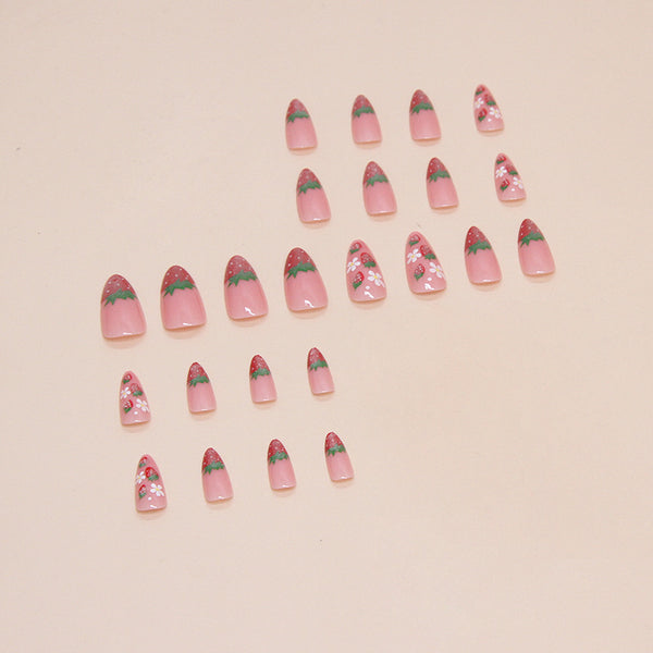 12 Sizes-24 Pcs Press On Nails W1582