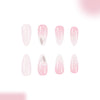 12 Sizes-24 Pcs Press On Nails C1353