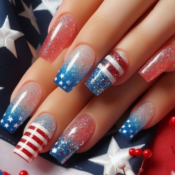 12 Sizes-24 Pcs Press On Nails Y548